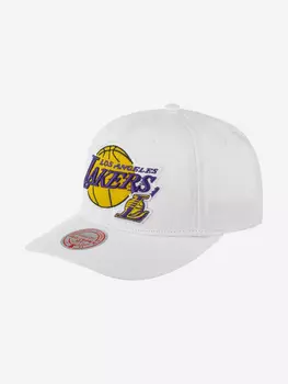 Бейсболка MITCHELL NESS HHSS5717-LALYYPPPWHIT Los Angeles Lakers NBA (белый), Белый