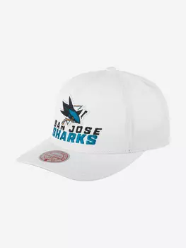 Бейсболка MITCHELL NESS HHSS5758-SJSYYPPPWHIT San Jose Sharks NHL (белый), Белый