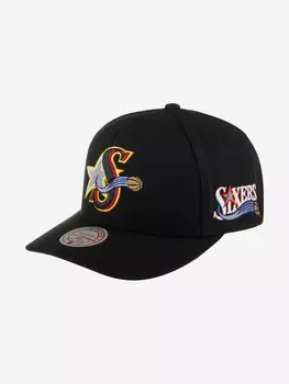 Бейсболка MITCHELL NESS HHSS6278-P76YYPPPBLCK Philadelphia 76Ers NBA (черный), Черный