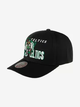 Бейсболка MITCHELL NESS HHSS6572-BCEYYPPPBLCK Boston Celtics NBA (черный), Черный