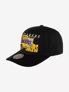 Бейсболка MITCHELL NESS HHSS6572-LALYYPPPBLCK Los Angeles Lakers NBA (черный), Черный