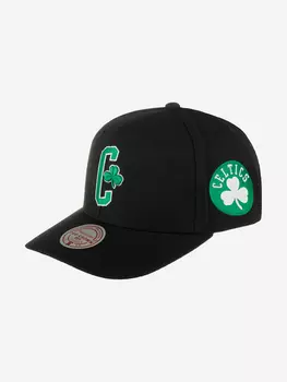 Бейсболка MITCHELL NESS HHSS6580-BCEYYPPPBLCK Boston Celtics NBA (черный), Черный