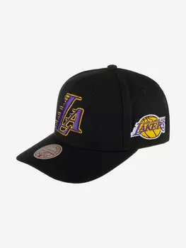 Бейсболка MITCHELL NESS HHSS6580-LALYYPPPBLCK Los Angeles Lakers NBA (черный), Черный