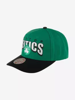Бейсболка MITCHELL NESS HHSS6638-BCEYYPPPGREN Boston Celtics NBA (зеленый), Зеленый