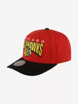 Бейсболка MITCHELL NESS HHSS6642-CBHYYPPPRED1 Chicago Blackhawks NHL (красный), Красный