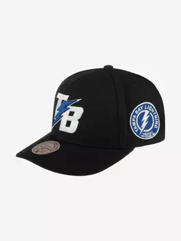 Бейсболка MITCHELL NESS HHSS6644-TBLYYPPPBLCK Tampa Bay Lightning NHL (черный), Черный