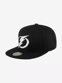 Бейсболка MITCHELL NESS HHSS6743-TBLYYPPPBLCK Tampa Bay Lightning NHL (черный), Черный