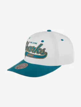 Бейсболка MITCHELL NESS HHSS7286-SJSYYPPPWHIT San Jose Sharks NHL (голубой), Голубой