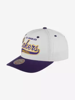 Бейсболка MITCHELL NESS HHSS7289-LALYYPPPWHIT Los Angeles Lakers NBA (фиолетовый), Фиолетовый
