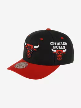 Бейсболка MITCHELL NESS HHSS7310-CBUYYPPPBLCK Chicago Bulls NBA (черный), Черный