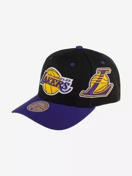 Бейсболка MITCHELL NESS HHSS7310-LALYYPPPBLCK Los Angeles Lakers NBA (черный), Черный
