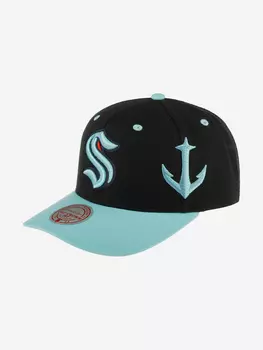 Бейсболка MITCHELL NESS HHSS7311-SKRYYPPPBLCK Seattle Kraken NHL (черный), Черный