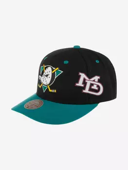 Бейсболка MITCHELL NESS HHSS7312-ADUYYPPPBLCK Anaheim Ducks NHL (черный), Черный