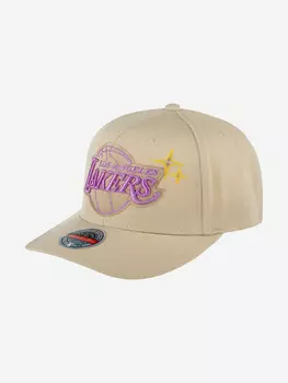 Бейсболка MITCHELL NESS HHSSINTL1243-LALCREA Los Angeles Lakers NBA (белый), Белый