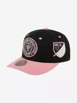 Бейсболка MITCHELL NESS HP7984-IMCBLCK Inter Miami CF MLS (черный), Черный