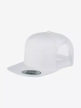 Бейсболка с прямым козырьком FLEXFIT 6006 (белый), Белый
