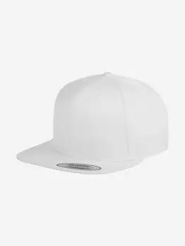 Бейсболка с прямым козырьком FLEXFIT 6089M (белый), Белый