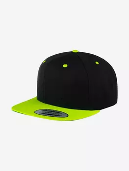 Бейсболка с прямым козырьком FLEXFIT 6089MT (черный), Черный