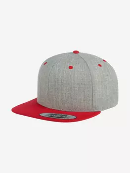 Бейсболка с прямым козырьком FLEXFIT 6089MT (серый), Серый