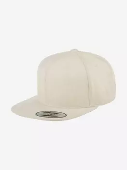 Бейсболка с прямым козырьком FLEXFIT 6689M (белый), Белый