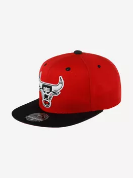 Бейсболка с прямым козырьком MITCHELL NESS 6HSFRI20095-CBURDBK Chicago Bulls NBA (красный), Красный