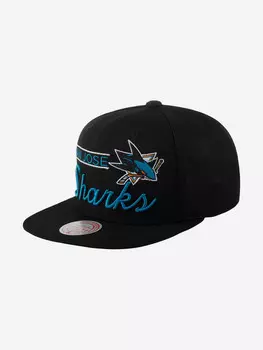 Бейсболка с прямым козырьком MITCHELL NESS 6HSSLD21213-SJSBLCK San Jose Sharks NHL (черный), Черный