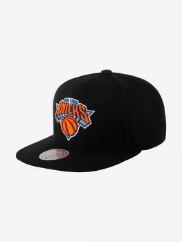 Бейсболка с прямым козырьком MITCHELL NESS 6HSSDX21129-NYKBLCK New York Knicks NBA (черный), Черный