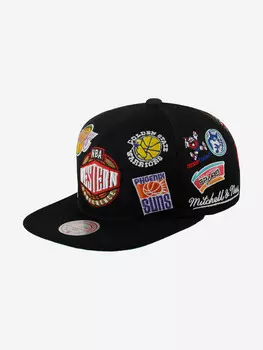 Бейсболка с прямым козырьком MITCHELL NESS HMUS5137-WESYYPPPBLCK NBA (черный), Черный
