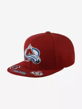 Бейсболка с прямым козырьком MITCHELL NESS 6HSSSH22089-CAVMARO Colorado Avalanche NHL (малиновый), Мультицвет