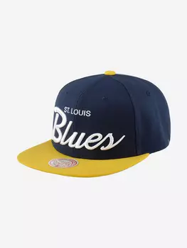 Бейсболка с прямым козырьком MITCHELL NESS 6HSSSH22086-SLUBLUE St Louis Blues NHL (синий), Синий