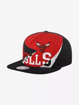 Бейсболка с прямым козырьком MITCHELL NESS HHSS4521-CBUYYPPPRED1 Chicago Bulls NBA (красный), Красный