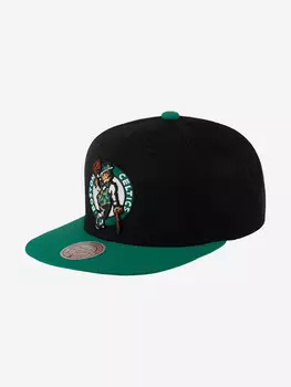 Бейсболка с прямым козырьком MITCHELL NESS 6HSSDX21129-BCEBKGN Boston Celtics NBA (черный), Черный