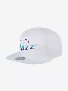 Бейсболка с прямым козырьком MITCHELL NESS 6HSSJS19203-UJAWHLB Utah Jazz NBA (белый), Белый