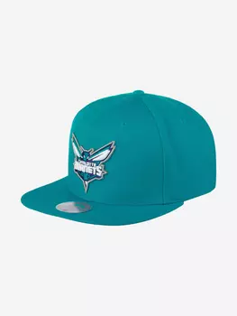 Бейсболка с прямым козырьком MITCHELL NESS HHSS3256-CHOYYPPPTEAL Charlotte Hornets NBA (голубой), Голубой