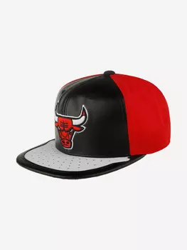 Бейсболка с прямым козырьком MITCHELL NESS 6HSSMM19224-CBUBKWH Chicago Bulls NBA (черный), Черный