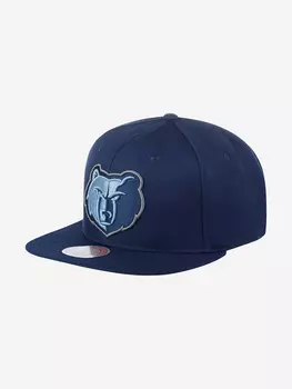 Бейсболка с прямым козырьком MITCHELL NESS HHSS3256-MGRYYPPPBLUE Memphis Grizzlies NBA (синий), Синий