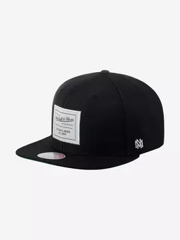 Бейсболка с прямым козырьком MITCHELL NESS HHSS3390-MNNYYPPPBLCK (черный), Черный