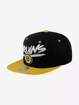 Бейсболка с прямым козырьком MITCHELL NESS HHSS5734-BBNYYPPPBKYW Boston Bruins NHL (желтый), Желтый
