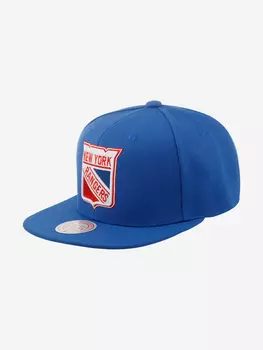 Бейсболка с прямым козырьком MITCHELL NESS 6HSSDX22015-NYABLUE New York Rangers NHL (синий), Синий