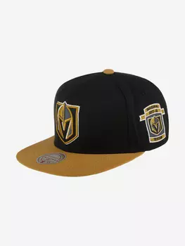 Бейсболка с прямым козырьком MITCHELL NESS 6HSSLR22462-VGKBKGD Vegas Golden Knights NHL (черный), Черный