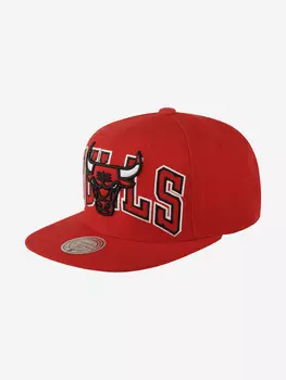 Бейсболка с прямым козырьком MITCHELL NESS HHSS7646-CBUYYPPPRED1 Chicago Bulls NBA (красный), Красный