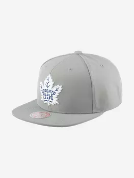 Бейсболка с прямым козырьком MITCHELL NESS 6HSSDX22015-TMLGREY Toronto Maple Leafs NHL (серый), Серый