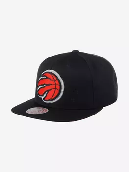 Бейсболка с прямым козырьком MITCHELL NESS 6HSSMM19490-TRABLCK Toronto Raptors NBA (черный), Черный