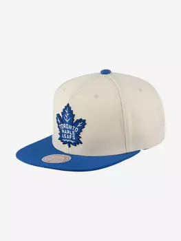 Бейсболка с прямым козырьком MITCHELL NESS 6HSSSH22085-TMLOFWH Toronto Maple Leafs NHL (белый), Белый