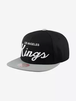 Бейсболка с прямым козырьком MITCHELL NESS 6HSSSH22086-LAKBLCK Los Angeles Kings NHL (черный), Черный