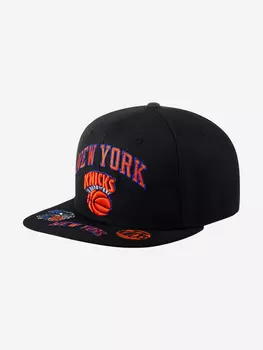 Бейсболка с прямым козырьком MITCHELL NESS HHSS2997-NYKYYPPPBLCK New York Knicks NBA (черный), Черный