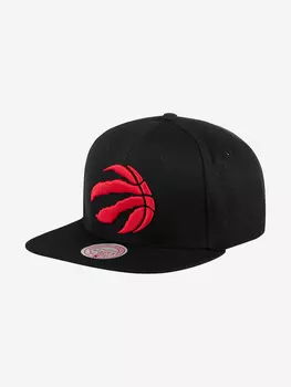 Бейсболка с прямым козырьком MITCHELL NESS HHSS3256-TRAYYPPPBLCK Toronto Raptors NBA (черный), Черный