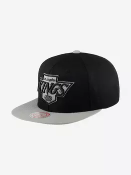 Бейсболка с прямым козырьком MITCHELL NESS HHSS5367-LAKYYPPPBKGY Los Angeles Kings NHL (черный), Черный
