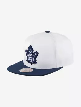 Бейсболка с прямым козырьком MITCHELL NESS HHSS5367-TMLYYPPPWHBL Toronto Maple Leafs NHL (белый), Белый