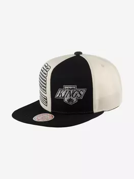 Бейсболка с прямым козырьком MITCHELL NESS HHSS5371-LAKYYPPPOFWH Los Angeles Kings NHL (черный), Черный
